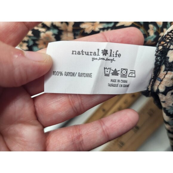 NATURAL LIFE Women's L/XL Floral Maxi Sundress Boho Cottagecore Whimsy Country - Picture 9 of 9
